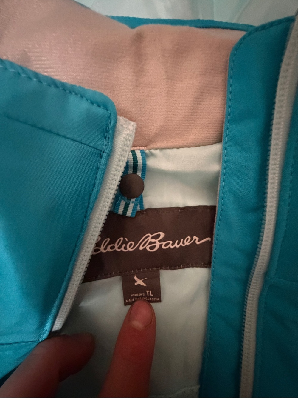 Eddie Bauer Teal and Light Blue Ski Jacket - Picture 4 of 10